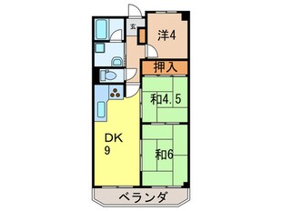 夙川グリーンタウン北棟(1203)の物件間取画像